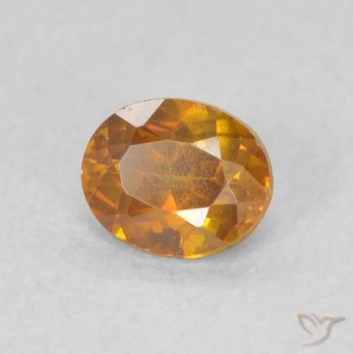 Esfalerita Laranja Profundo Natural 0.56ct, oval, SI
