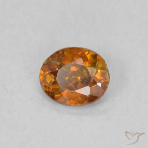 Esfalerita Laranja Profundo Natural 0.28ct, oval, SI