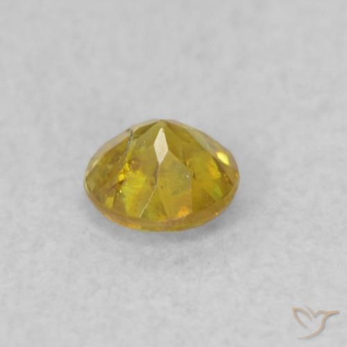 Esfalerita Amarelo escuro Natural 0.19ct, Redondo, SI