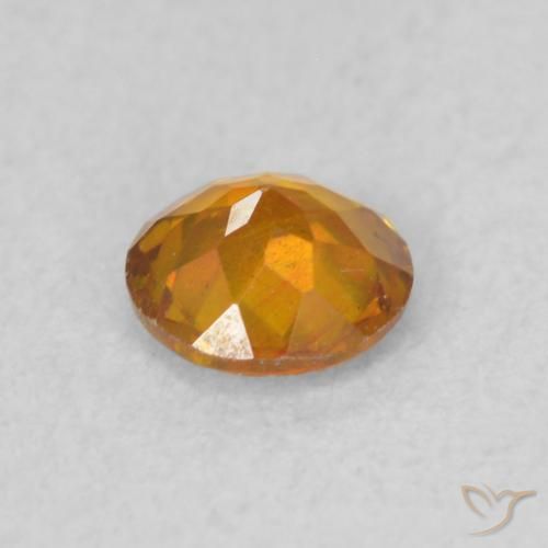 Esfalerita Laranja Intenso Natural 0.47ct, Redondo, SI