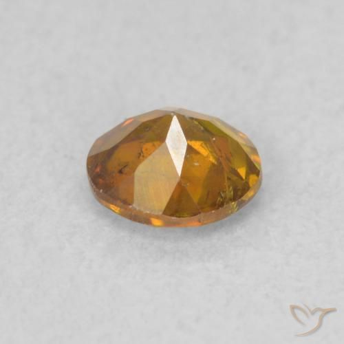 Esfalerita Laranja acastanhado Natural 0.47ct, Redondo, SI