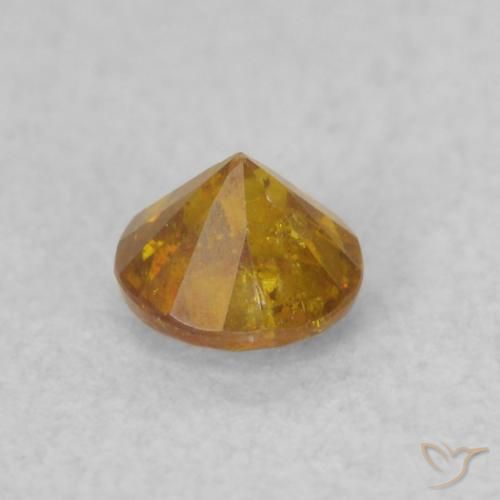 Esfalerita Medium Light-Orange Natural 0.26ct, Redondo, SI