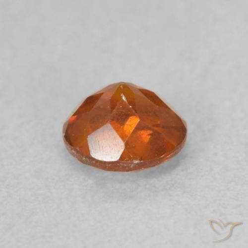Esfalerita Laranja Médio Natural 0.53ct, Redondo, SI