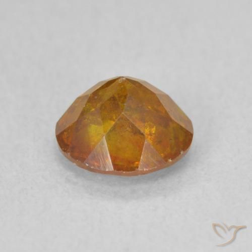 Esfalerita Laranja Profundo Natural 1.04ct, Redondo, SI