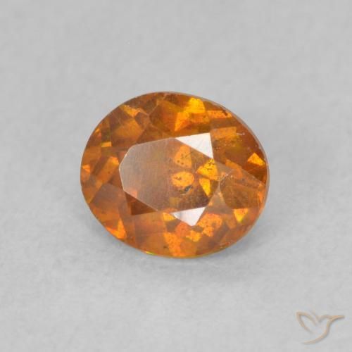 Esfalerita Laranja Profundo Natural 0.72ct, oval, SI