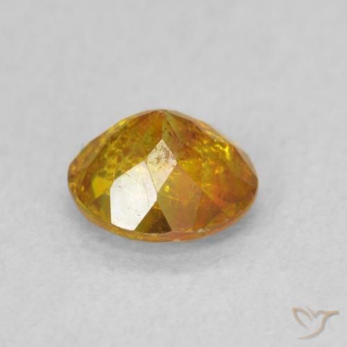 Esfalerita Medium Light-Orange Natural 0.78ct, Redondo, SI