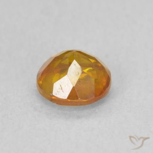 Esfalerita mel de laranja Natural 0.66ct, Redondo, SI