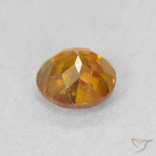 Esfalerita Laranja acastanhado Natural 0.48ct, Redondo, SI