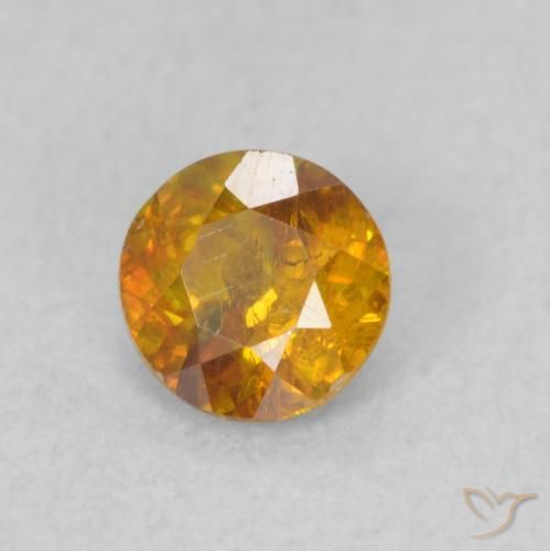 Esfalerita Marrom dourado Natural 0.51ct, Redondo, SI