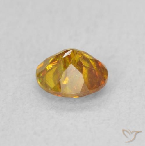 Esfalerita Marrom dourado Natural 0.51ct, Redondo, SI