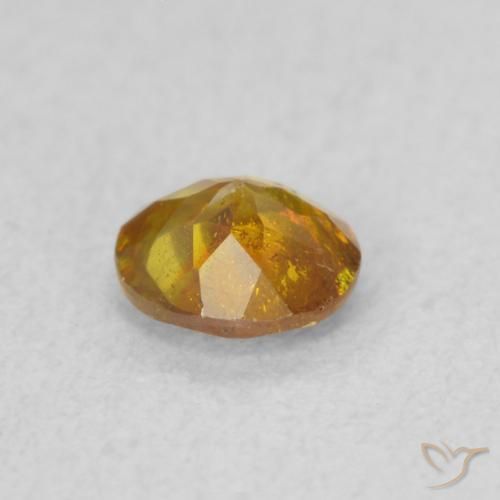 Esfalerita Laranja acastanhado Natural 0.47ct, Redondo, SI