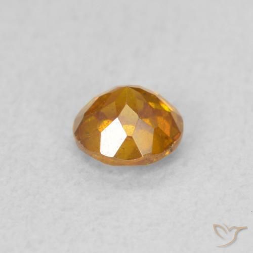 Esfalerita mel de laranja Natural 0.42ct, Redondo, SI