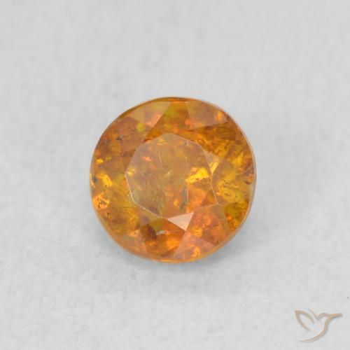 Esfalerita Medium Light-Orange Natural 0.54ct, Redondo, SI