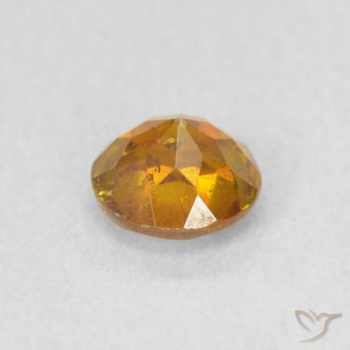 Esfalerita mel de laranja Natural 0.45ct, Redondo, VS-SI