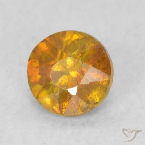 Esfalerita mel de laranja Natural 0.40ct, Redondo, SI