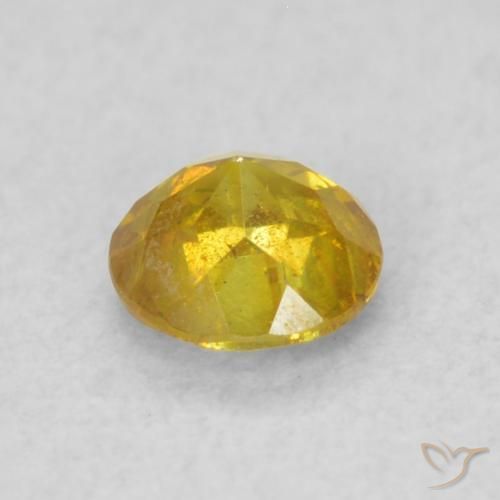 Esfalerita Dourado-Laranja Natural 0.33ct, Redondo, SI
