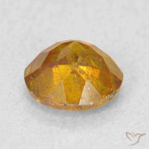 Esfalerita Laranja acastanhado Natural 0.56ct, Redondo, SI