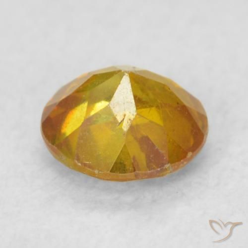 Esfalerita Laranja Profundo Natural 0.45ct, Redondo, SI