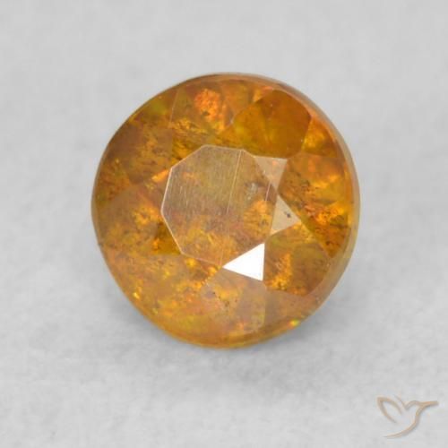 Esfalerita Medium Light-Orange Natural 0.40ct, Redondo, SI