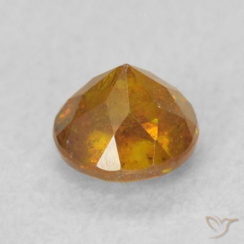 Esfalerita Medium Light-Orange Natural 0.40ct, Redondo, SI