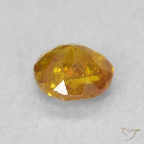 Esfalerita mel de laranja Natural 0.25ct, Redondo, SI