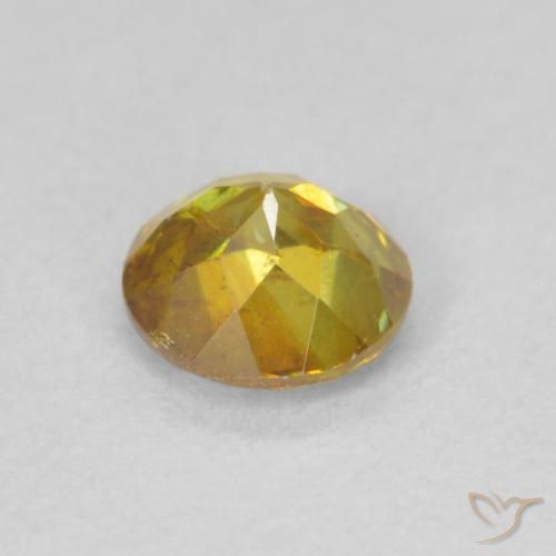 Esfalerita Marrom dourado Natural 0.81ct, Redondo, SI