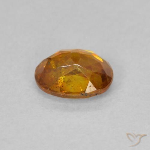 Esfalerita terra laranja Natural 0.63ct, oval, SI