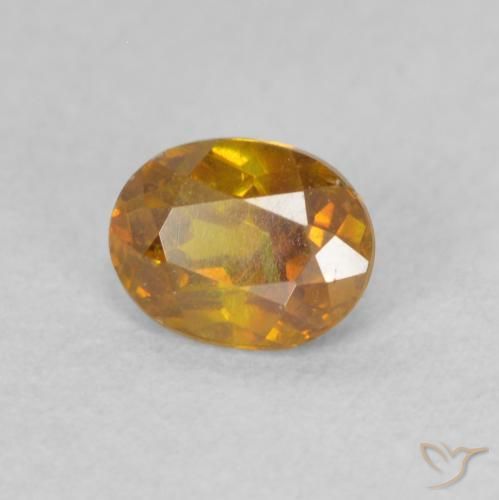 Esfalerita Laranja Profundo Natural 0.50ct, oval, SI