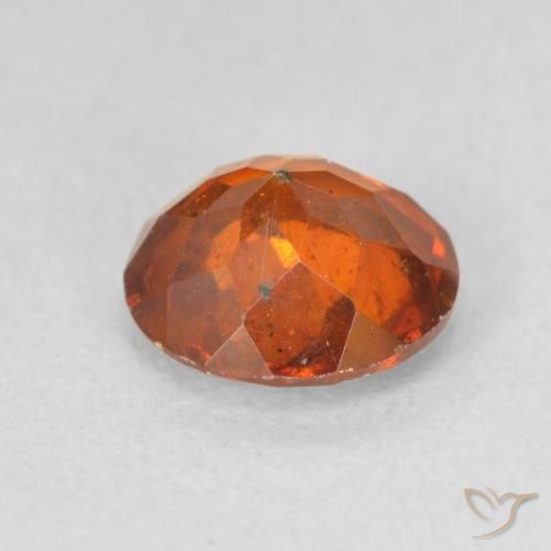Esfalerita Laranja Profundo Natural 1.31ct, Redondo, SI