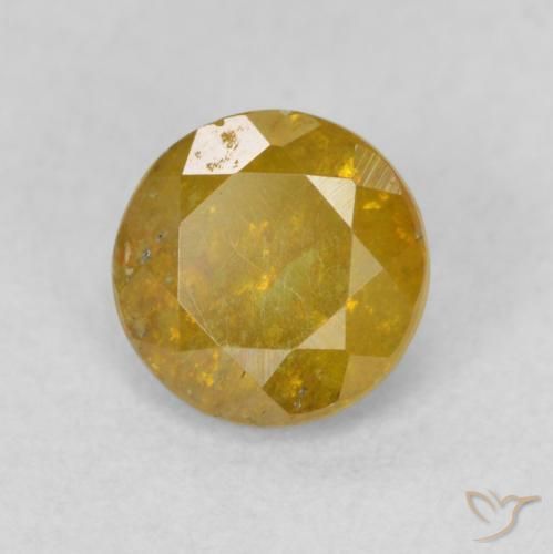 Esfalerita Marrom dourado Natural 0.85ct, Redondo, SI