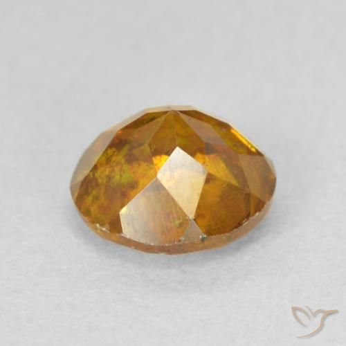Esfalerita Laranja Profundo Natural 1.37ct, Redondo, SI