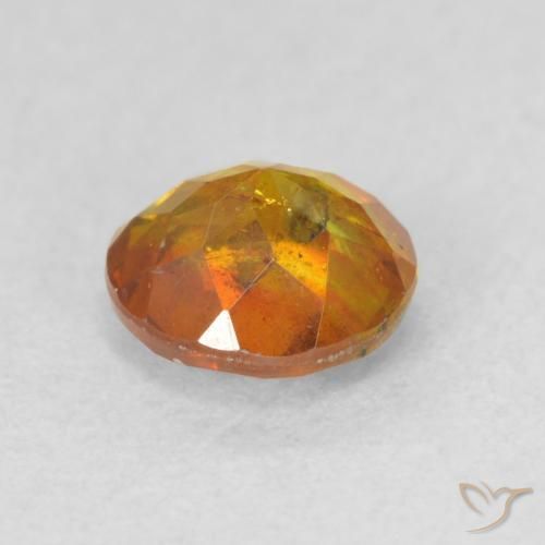Esfalerita Marrom dourado Natural 0.88ct, Redondo, SI