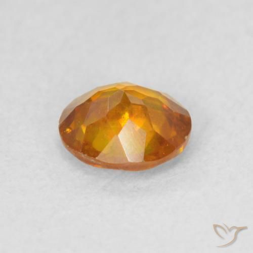 Esfalerita Laranja acastanhado Natural 0.54ct, Redondo, SI