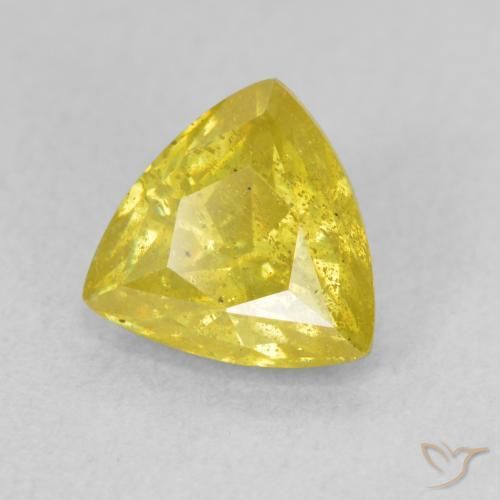 Esfalerita Amarelo acastanhado Natural 2.25ct, Trilhão, SI