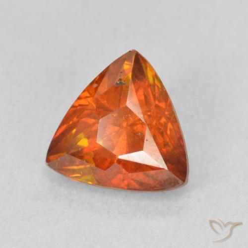 Esfalerita Laranja Médio Natural 1.69ct, Trilhão, SI