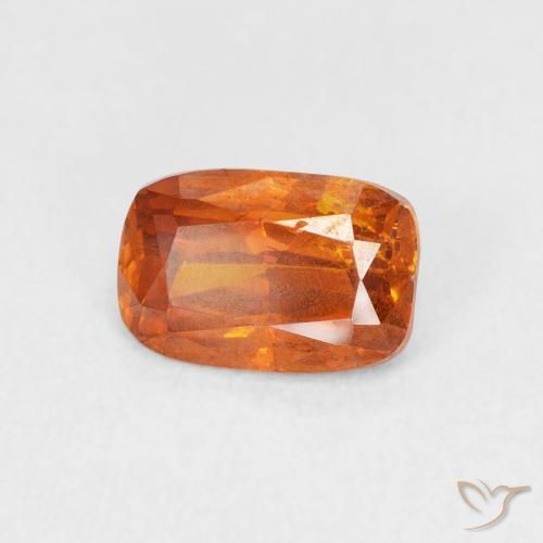 Esfalerita Laranja Profundo Natural 1.54ct, Almofada, SI