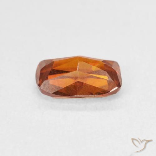 Esfalerita Laranja Profundo Natural 1.54ct, Almofada, SI
