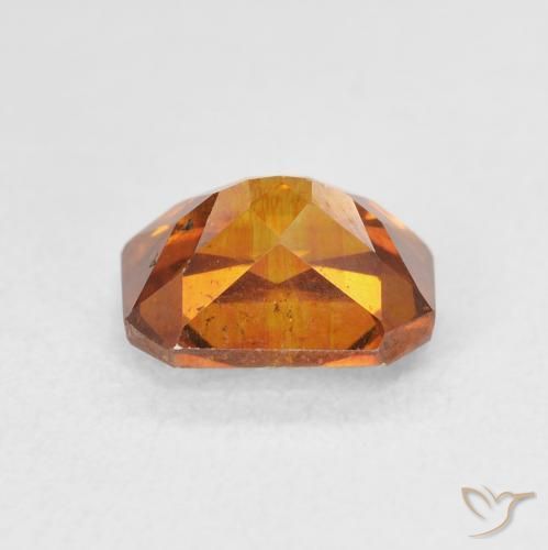 Esfalerita Medium Dark-Orange Natural 2.75ct, Corte Octógono / Esmeralda, SI