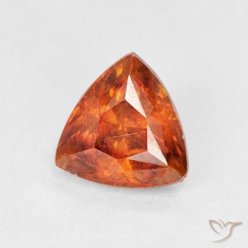 Esfalerita Laranja Médio Natural 1.59ct, Trilhão, SI