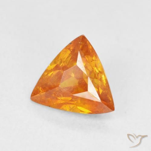 Esfalerita damasco laranja Natural 1.67ct, Trilhão, SI