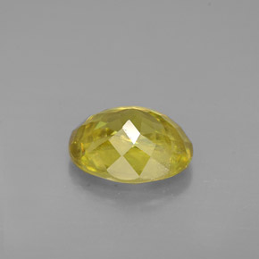 Esfena amarelo natural 1,83ct, corte oval, VS-SI