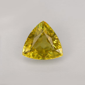 Esfena amarelo natural 1,46ct, trillion, VS-SI