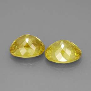 Pedras preciosas de esfena amarelo natural de  ct, corte oval, VS