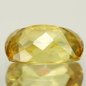 Esfena amarelo natural 0,99ct, almofada cortada, VVS-VS
