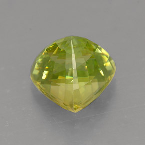Esfena verde natural 1,46ct, trillion, VS