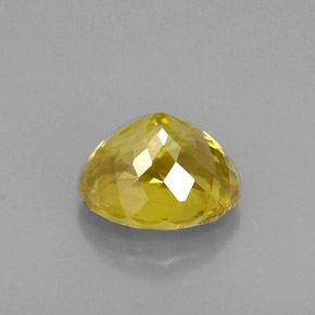 Esfena Amarelo Dourado Natural 1.12ct, Corte Oval, VS