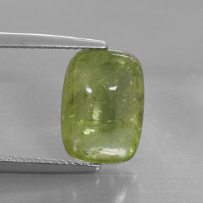 Esfena verde natural 6,15ct, transparente, transparente/translúcido