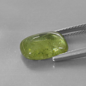 Esfena verde natural 6,15ct, transparente, transparente/translúcido