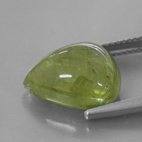Esfena verde natural 10,20ct, transparente, transparente/translúcido