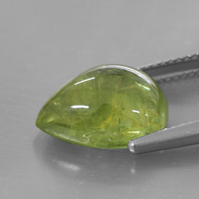Esfena verde natural 7,93ct, transparente, transparente/translúcido